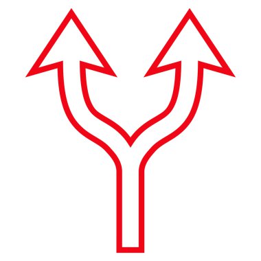 İnce çizgi vektör simge yukarı seçim ok