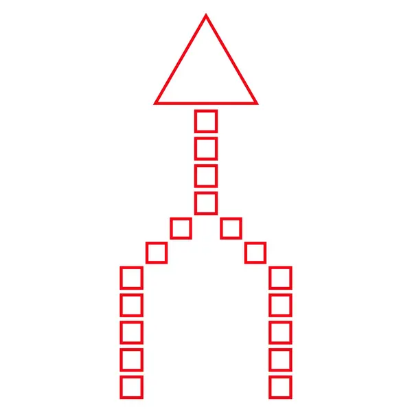 Комбайн Стрілка вгору Векторна піктограма — стоковий вектор