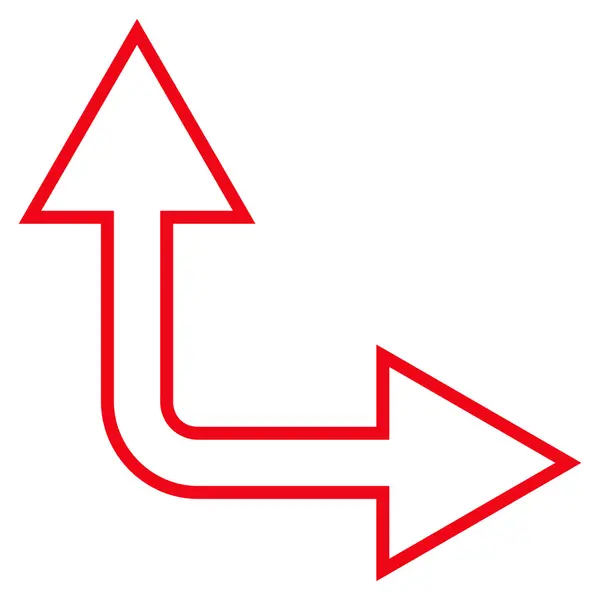 Elección flecha hacia arriba contorno Vector icono — Vector de stock