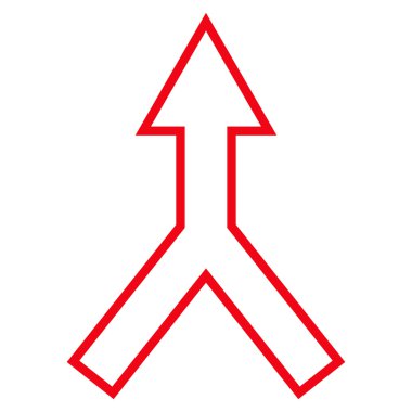 Anahat vektör simge yukarı ok bağlanmak