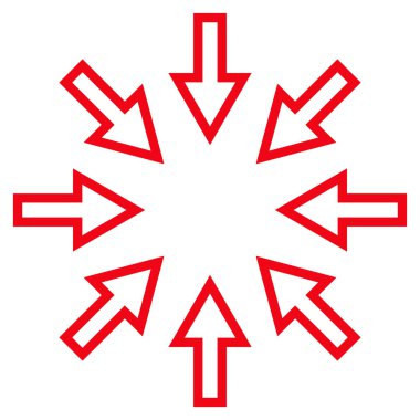 Kompakt okları satırı vektör simgesi ince