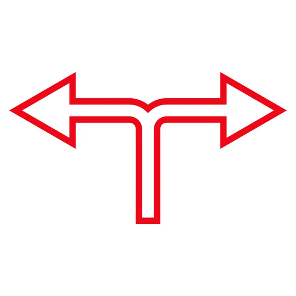Choice Arrow Left Right Stroke Vector Icon — Stock Vector