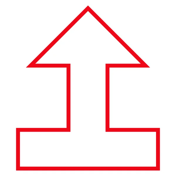 Pfeil nach oben Vektor-Symbol verbinden — Stockvektor