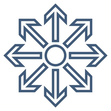 Oklar anahat vektör simge en üst düzeye çıkarmak