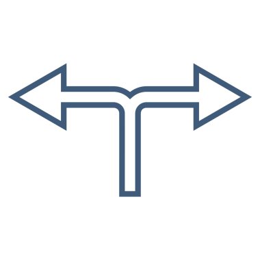 Seçimi ok sol doğru anahat vektör simgesi