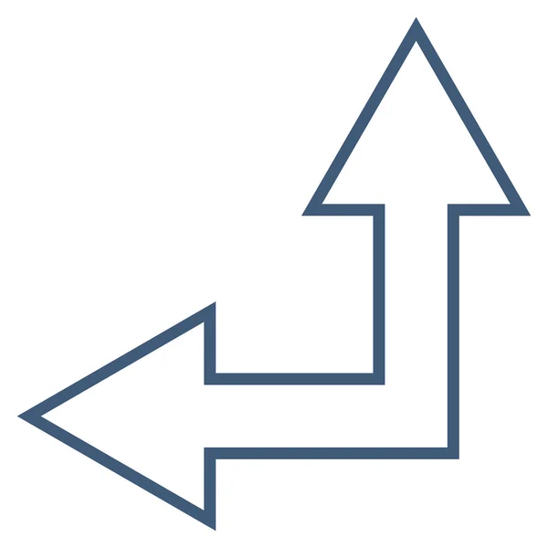 Choice pil vänster upp disposition vektor Icon — Stock vektor