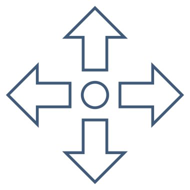 Oklar kontur vektör simge en üst düzeye çıkarmak