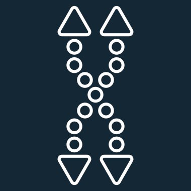 Shuffle okları dikey ince çizgi vektör simgesi