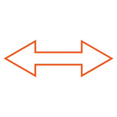 Yatay ince çizgi vektör simgesi ters çevir