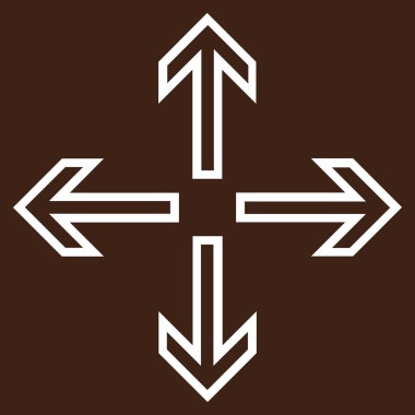 Oklar anahat vektör simgesini genişletin