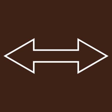 Fiske vurmak yatay kontur vektör simgesi