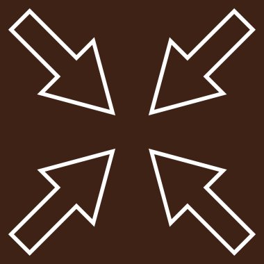 Kompakt okları satırı vektör simgesi ince