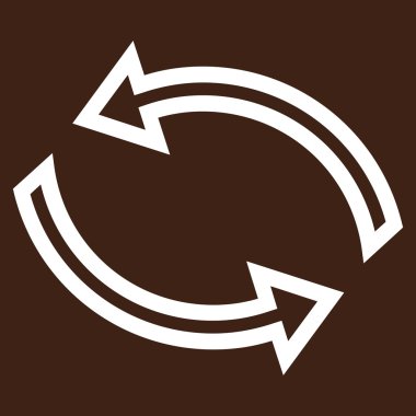 Update okları kontur vektör simgesi