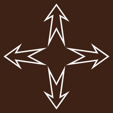 Oklar anahat vektör simgesini genişletin