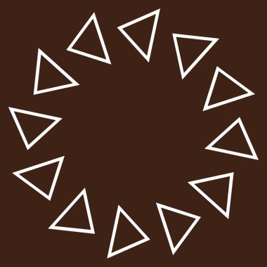 Döndürme ince çizgi vektör simgesi