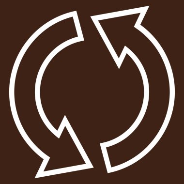 Oklar kontur vektör simge Yenile