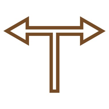 Birleşim sol şu ince çizgi vektör simgesi