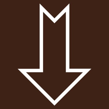 Anahat vektör simgesi aşağı ok