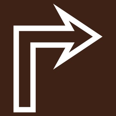 Doğru anahat vektör simge açmak