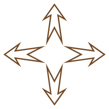 Oklar ince çizgi vektör simgesini genişletin