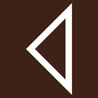 Ok ucu sol ince çizgi vektör simgesi