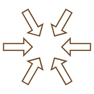 Basınç okları vektör simge kontur