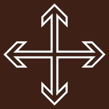 Oklar kontur vektör simgesini genişletin