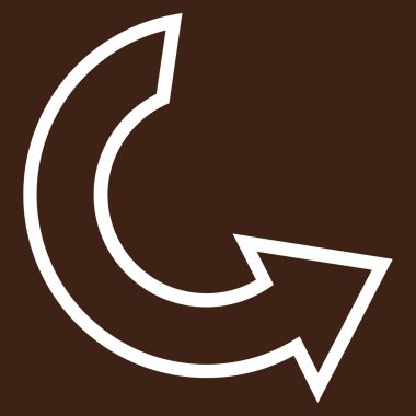 CCW anahat vektör simge döndürmek