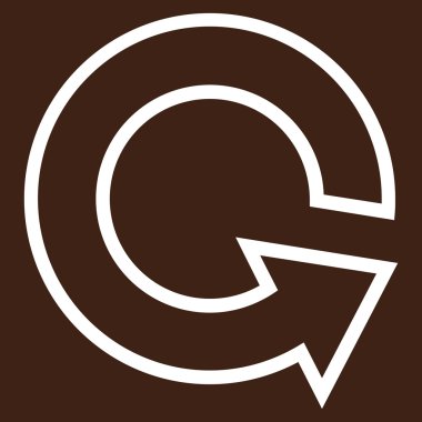 Anahat vektör simge döndürmek