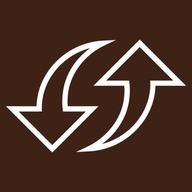 Oklar kontur vektör simgesi yerine