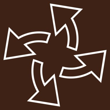 Santrifüj okları vektör simge kontur