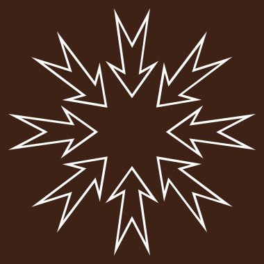 Oklar ince çizgi vektör simge sıkıştırmak