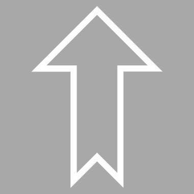 Kontur vektör simge yukarı ok