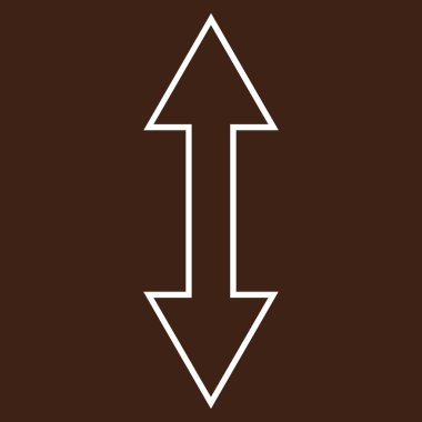 Dikey kontur vektör simgesi ters çevir