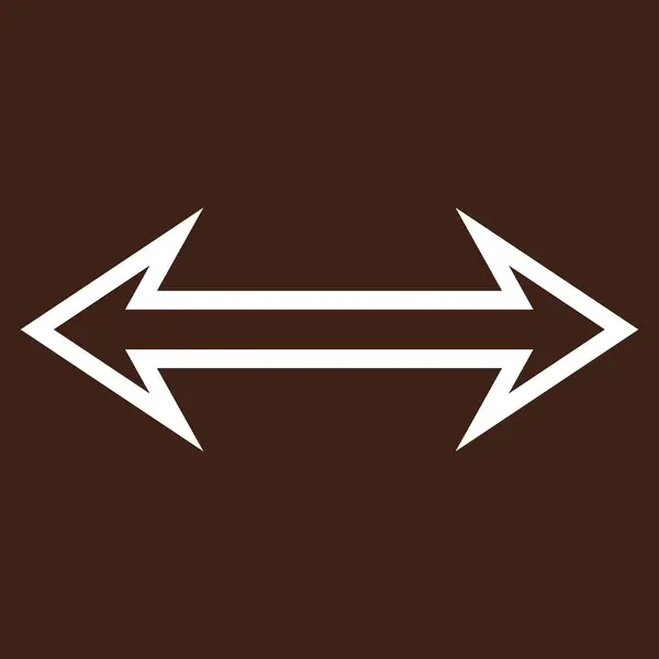 Flip horisontella Stroke vektor Icon — Stock vektor