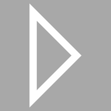 Ok ucu şu ince çizgi vektör simgesi