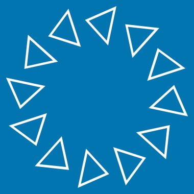 Döndürme anahat vektör simgesi