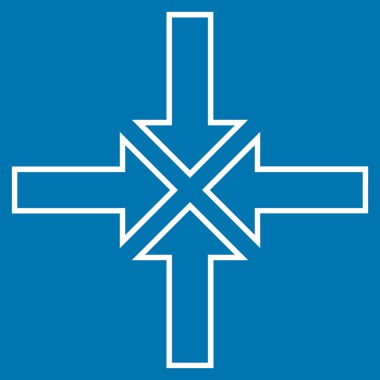 Toplantı noktası dağılımı vektör simgesi