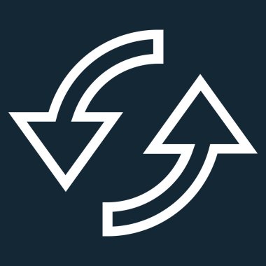 Oklar anahat vektör simge Yenile