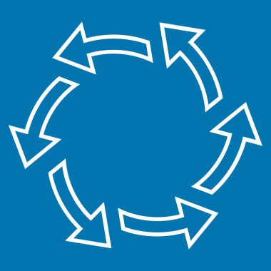 Santrifüj okları satırı vektör simgesi ince