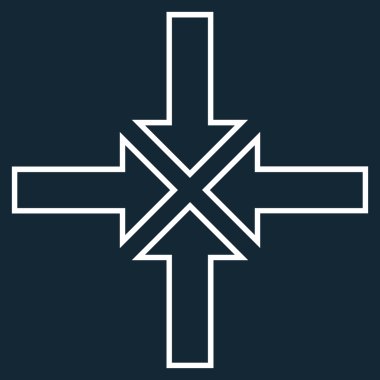 Toplantı noktası dağılımı vektör simgesi