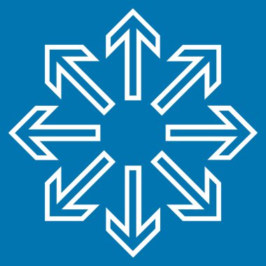 Oklar kontur vektör simge patlayabilir