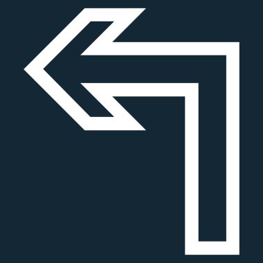 Sol kontur vektör simge açmak