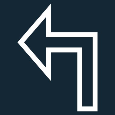 Sol ince çizgi vektör simge açmak