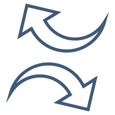 Oklar ince çizgi vektör simgesi yerine