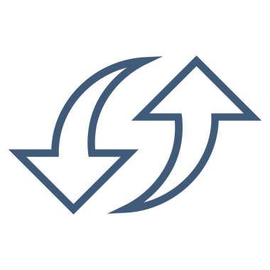 Oklar ince çizgi vektör simgesi yerine