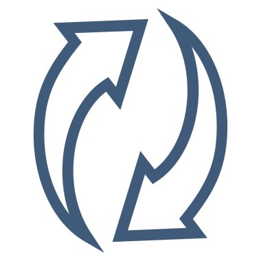 Oklar kontur vektör simge Yenile