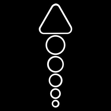 Anahat vektör simge yukarı ok göndermek