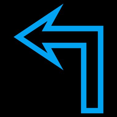 Sol ince çizgi vektör simge açmak