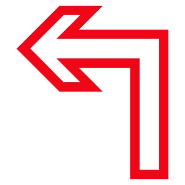 Sol ince çizgi vektör simge açmak